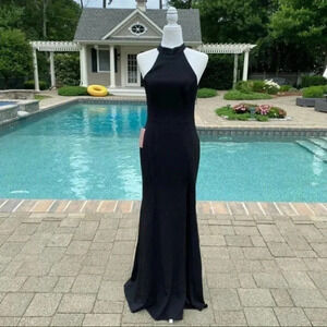 NWT BHLDN Montreal Crepe Maxi Dress Black Original